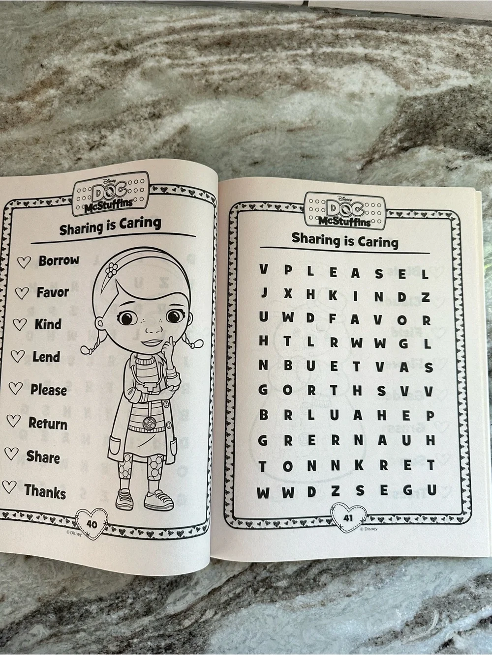 Doc McStuffins Activity Book - Word Search